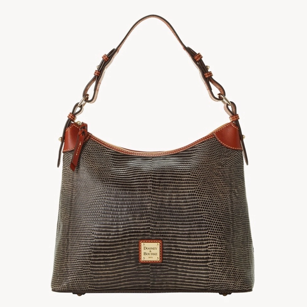 Dooney & Bourke Embossed Leather Hobo Bag